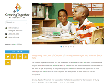 Tablet Screenshot of growingtogetherpreschool.org